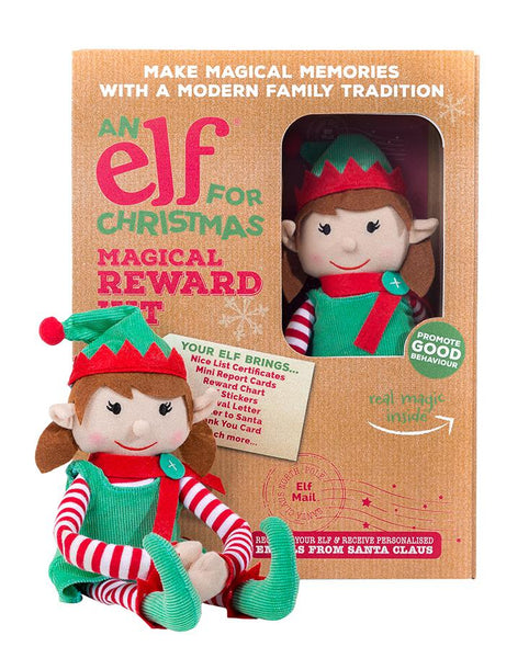 Christmas Girl Elf Toy & Magical Reward Kit